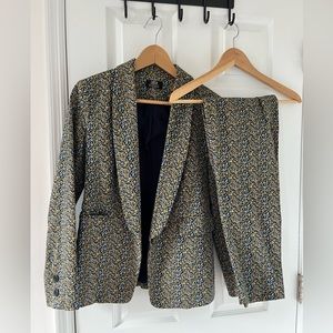 Wildfang x Lucca flower print suit size 4